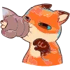 🦊 Эмодзи «Набор эмоджи с лисом Пуфиком из ВК» для Telegram