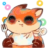 🦊 Эмодзи «Набор эмоджи с лисом Пуфиком из ВК» для Telegram