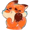 🦊 Эмодзи «Набор эмоджи с лисом Пуфиком из ВК» для Telegram
