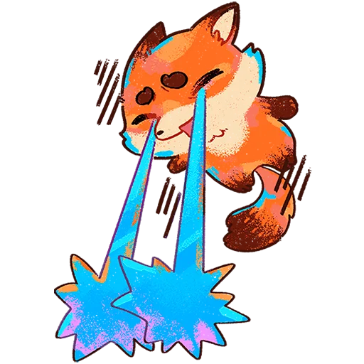 🦊 Стикер «Пуфик Без Текста» для Telegram