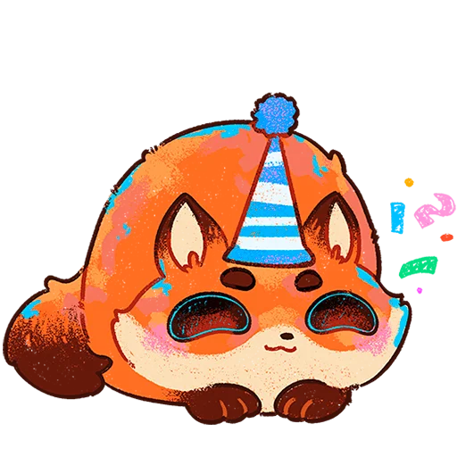 🦊 Стикер «Пуфик Без Текста» для Telegram