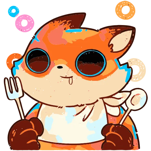 🍽 Эмодзи «Пуфик» для Telegram