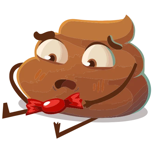 🤩 Эмодзи «Какашечка» для Telegram