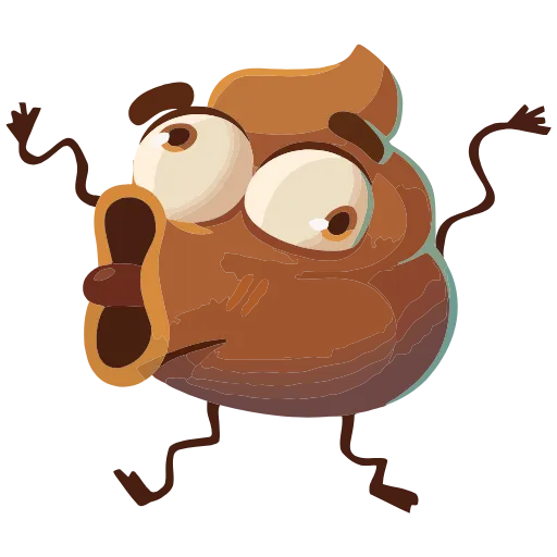 🤩 Эмодзи «Какашечка» для Telegram