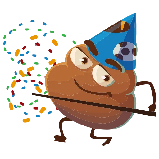 🤩 Эмодзи «Какашечка» для Telegram