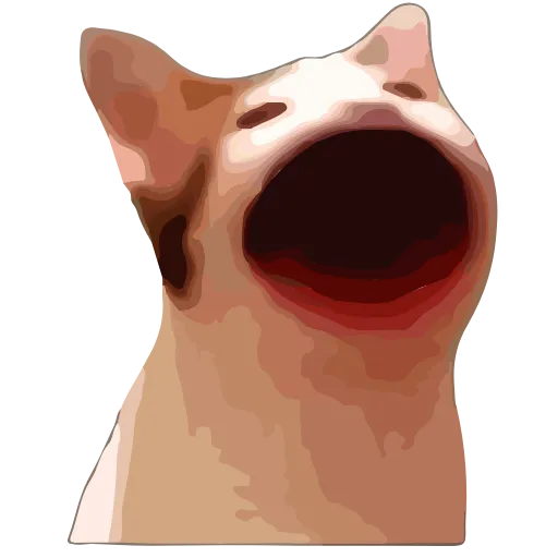 🙃 Стикер «popping_cat_animated» для Telegram