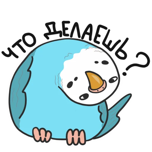 ☺️ Стикер «Попуг» для Telegram