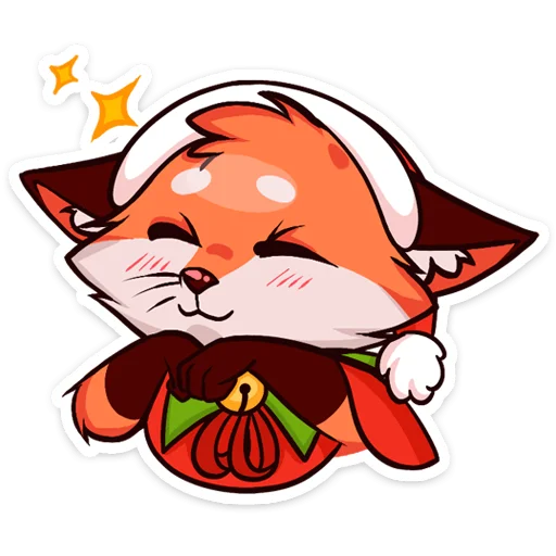 ☺️ Стикер «Праздничная Паппи» для Telegram