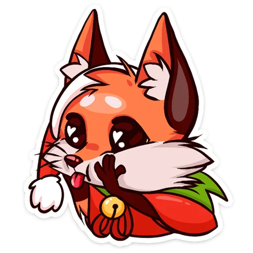 😛 Стикер «Праздничная Паппи» для Telegram