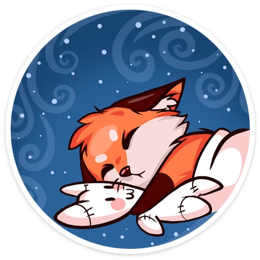 😴 Стикер «Праздничная Паппи» для Telegram