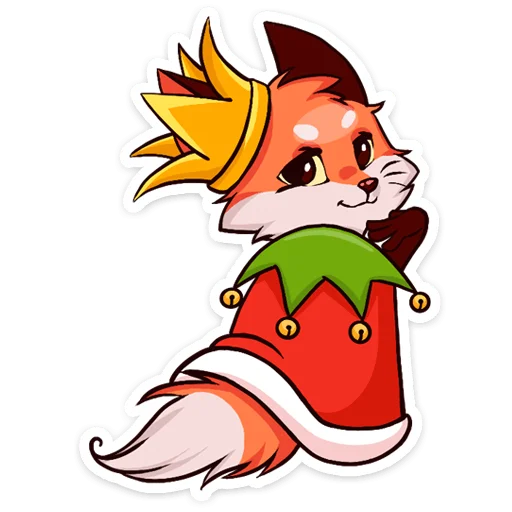 👸 Стикер «Праздничная Паппи» для Telegram