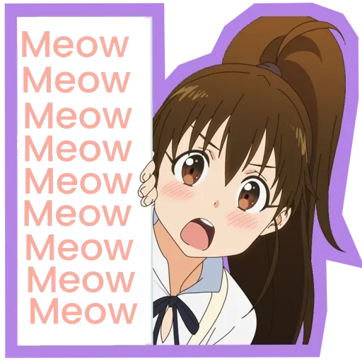 Стикерпак Поплар Танэсима / Popura Taneshima для Telegram — скачать