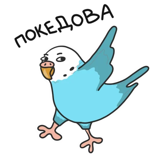 😚 Стикер «Попугай Кеша» для Telegram