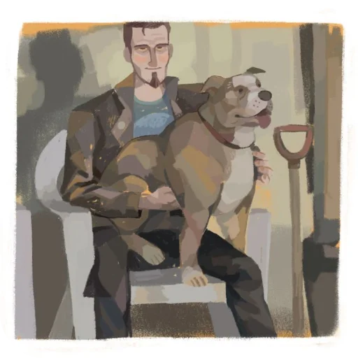 🙂 Стикер «Postal 2 Чувак» для Telegram