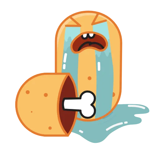 😭 Стикер «potato blinpeaks» для Telegram