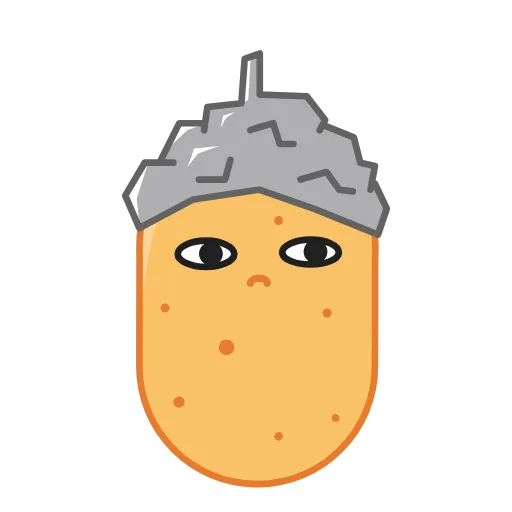 🤨 Стикер «potato blinpeaks» для Telegram