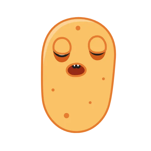 😴 Стикер «potato blinpeaks» для Telegram