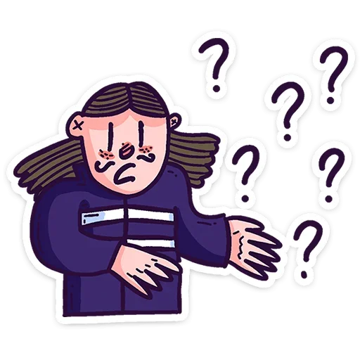 ❓ Стикер «Всем пока.» для Telegram