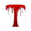 🤩 Эмодзи «Кровавый шрифт» для Telegram