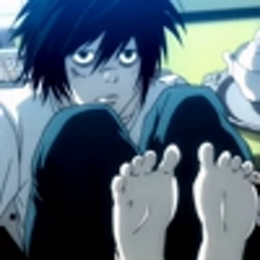 👣 Эмодзи «L Lawliet Death NoteЭл Тетрадь смерти» для Telegram
