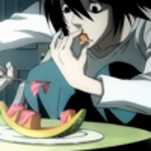 😋 Эмодзи «L Lawliet Death NoteЭл Тетрадь смерти» для Telegram