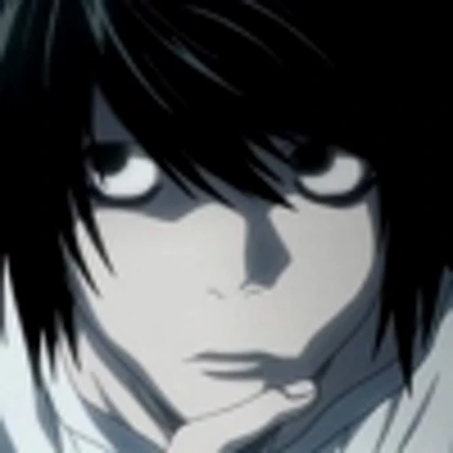 😒 Эмодзи «L Lawliet Death NoteЭл Тетрадь смерти» для Telegram