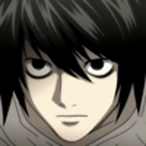 😶 Эмодзи «L Lawliet Death NoteЭл Тетрадь смерти» для Telegram