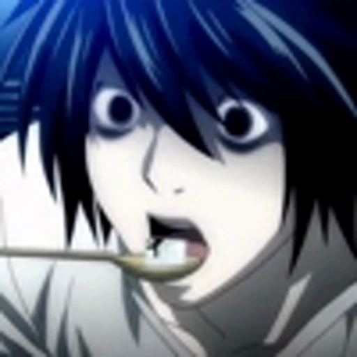 😶 Эмодзи «L Lawliet Death NoteЭл Тетрадь смерти» для Telegram