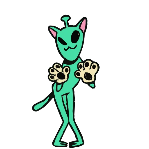🛸 Эмодзи «Пак с пришельцем» для Telegram