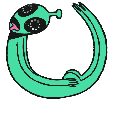 🛸 Эмодзи «Пак с пришельцем» для Telegram