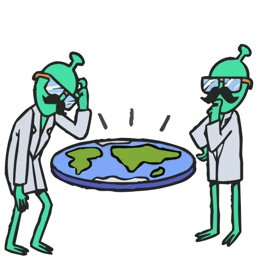 🛸 Эмодзи «Пак с пришельцем» для Telegram