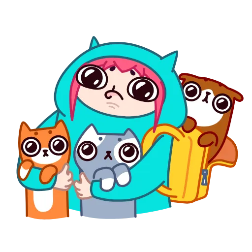 🥺 Эмодзи «Pretty Friends» для Telegram
