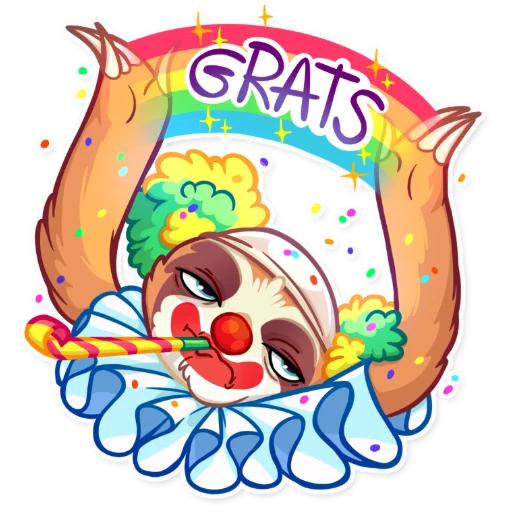 🤡 Стикер «Pretty Lazy» для Telegram