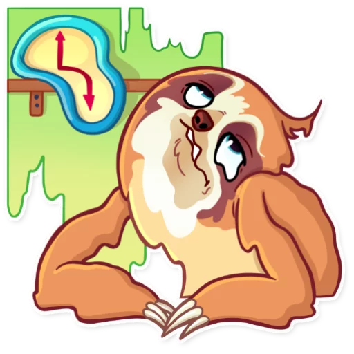 🕰 Стикер «Pretty Lazy» для Telegram
