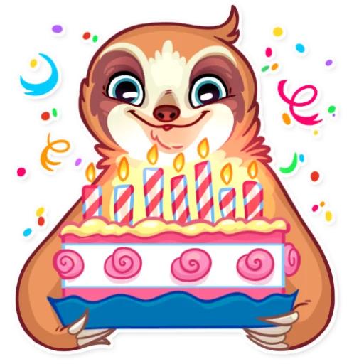 🎂 Стикер «Pretty Lazy» для Telegram