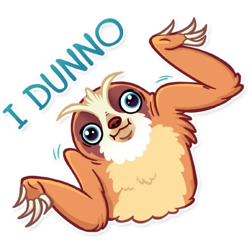 🤷 Стикер «Pretty Lazy» для Telegram