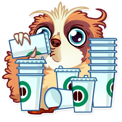 ☕ Стикер «Pretty Lazy» для Telegram
