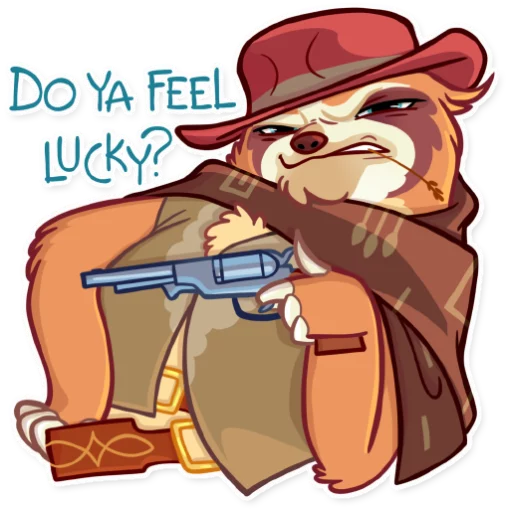 🤠 Стикер «Pretty Lazy» для Telegram