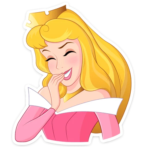 😆 Стикер «Принцесса Аврора» для Telegram