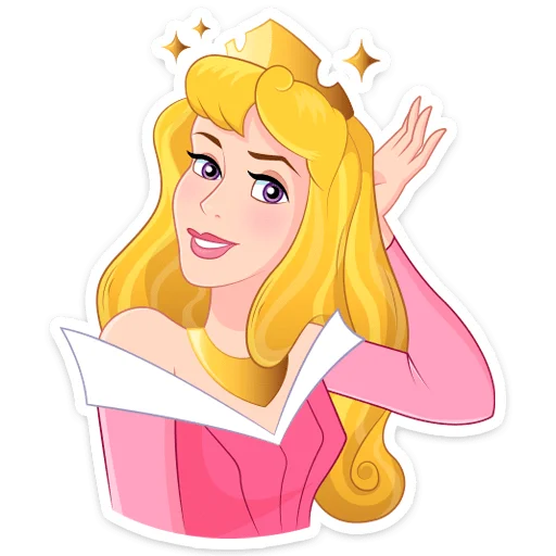 👸 Стикер «Принцесса Аврора» для Telegram