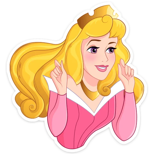 😃 Стикер «Принцесса Аврора» для Telegram