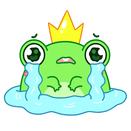 😭 Стикер «Царевна-лягушка» для Telegram