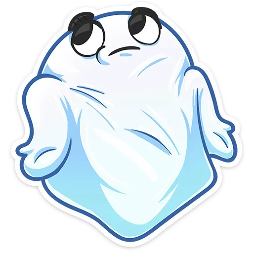 🤗 Стикер «Бу-у-у-у-у&; Самое милое Привиденьице ваших диалогов» для Telegram