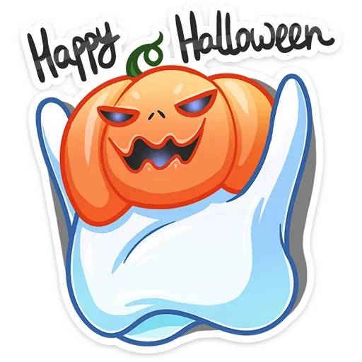 🎃 Стикер «Бу-у-у-у-у&; Самое милое Привиденьице ваших диалогов» для Telegram