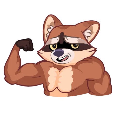 💪 Стикер «Proha Raccoon» для Telegram