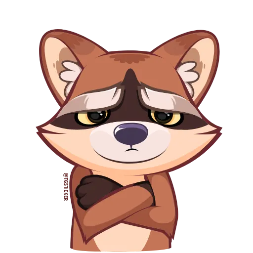 😝 Стикер «Proha Raccoon» для Telegram