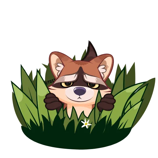 😶 Стикер «Proha Raccoon» для Telegram