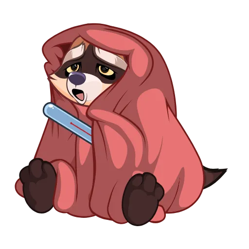 🤒 Стикер «Proha Raccoon» для Telegram