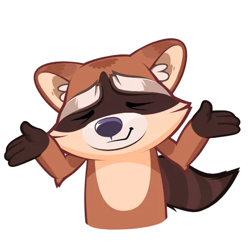 🤷‍♀️ Стикер «Proha Raccoon» для Telegram