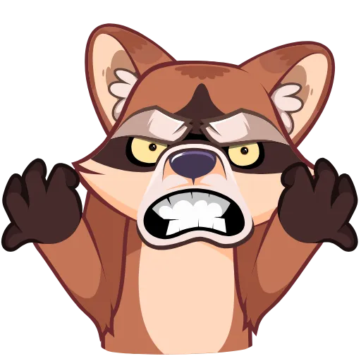 👿 Стикер «Proha Raccoon» для Telegram